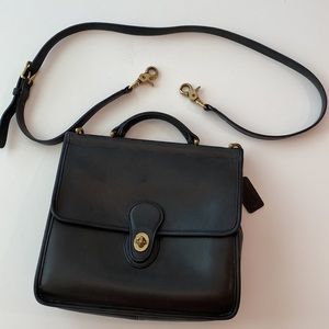 Coach vintage Willis 9927 black leather handbag
